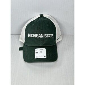 Size M/L Nike Michigan State University Green White Adult Club Cap Hat NWT